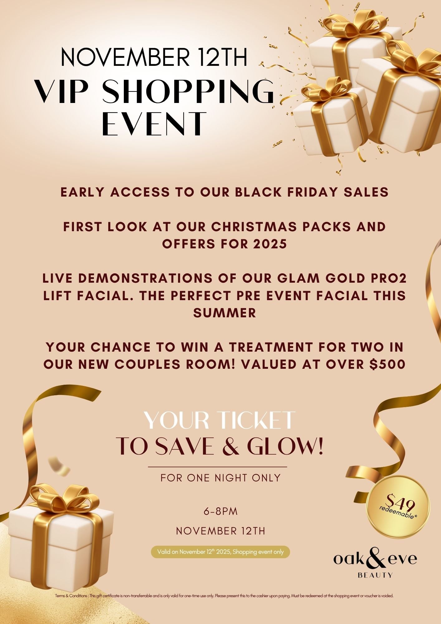 VIP Shopping event ticket