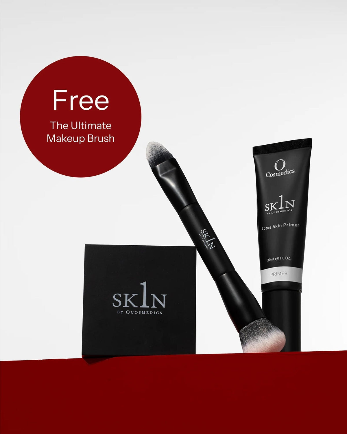 O Cosmedics 1SKIN Complexion Collection with FREE Ultimate Makeup Brush - Oak & Eve Beauty