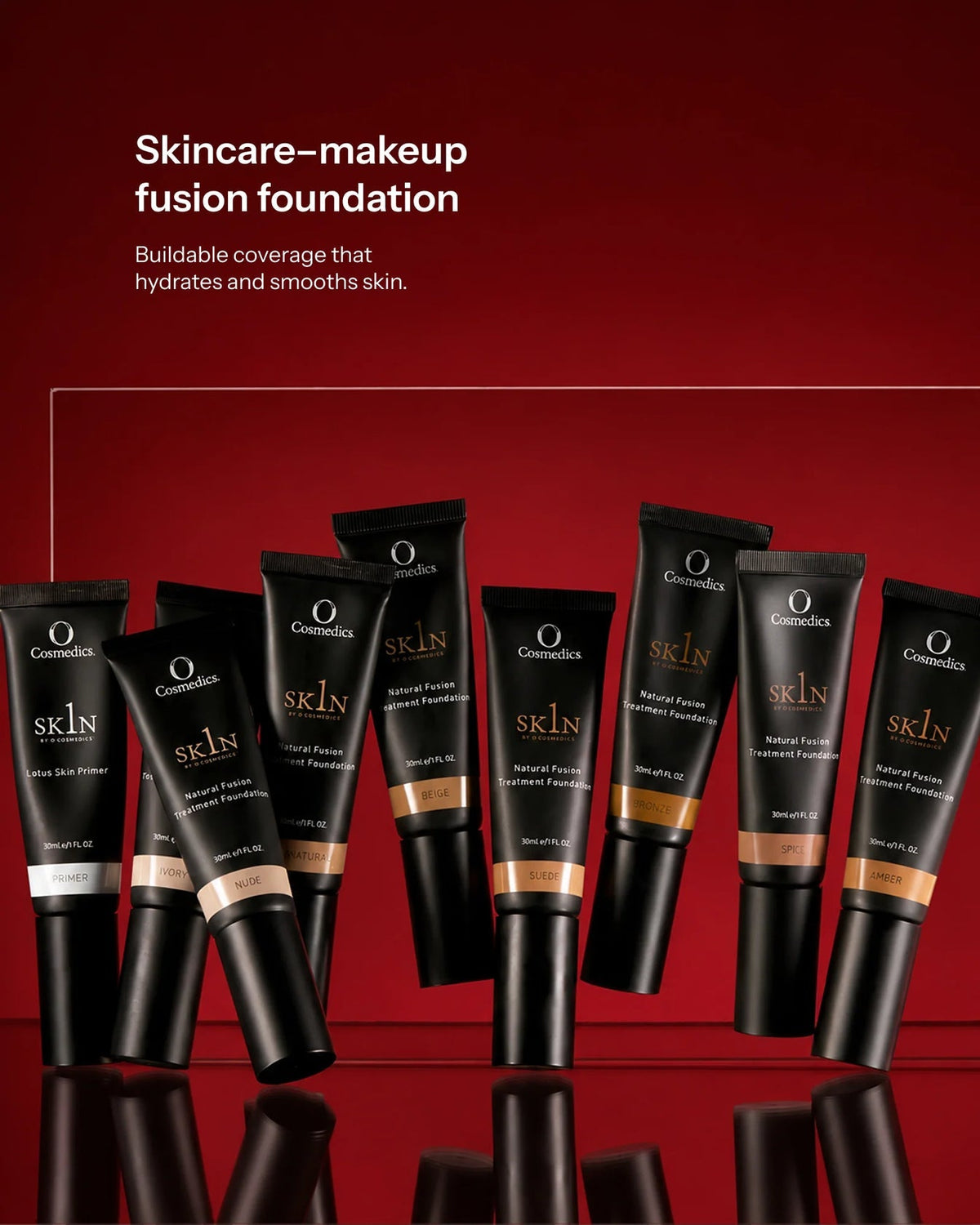 O Cosmedics 1SKIN Complexion Collection with FREE Ultimate Makeup Brush - Oak & Eve Beauty